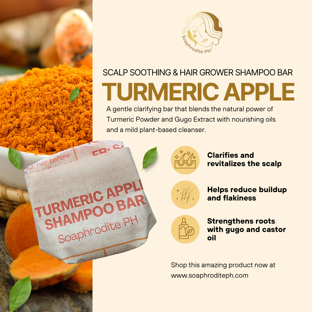 Turmeric Apple Shampoo Bar