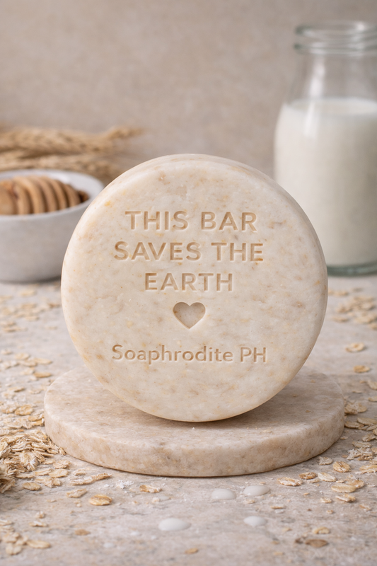 Milk & Oatmeal Shampoo Bar - Gentle Care for Sensitive Scalp