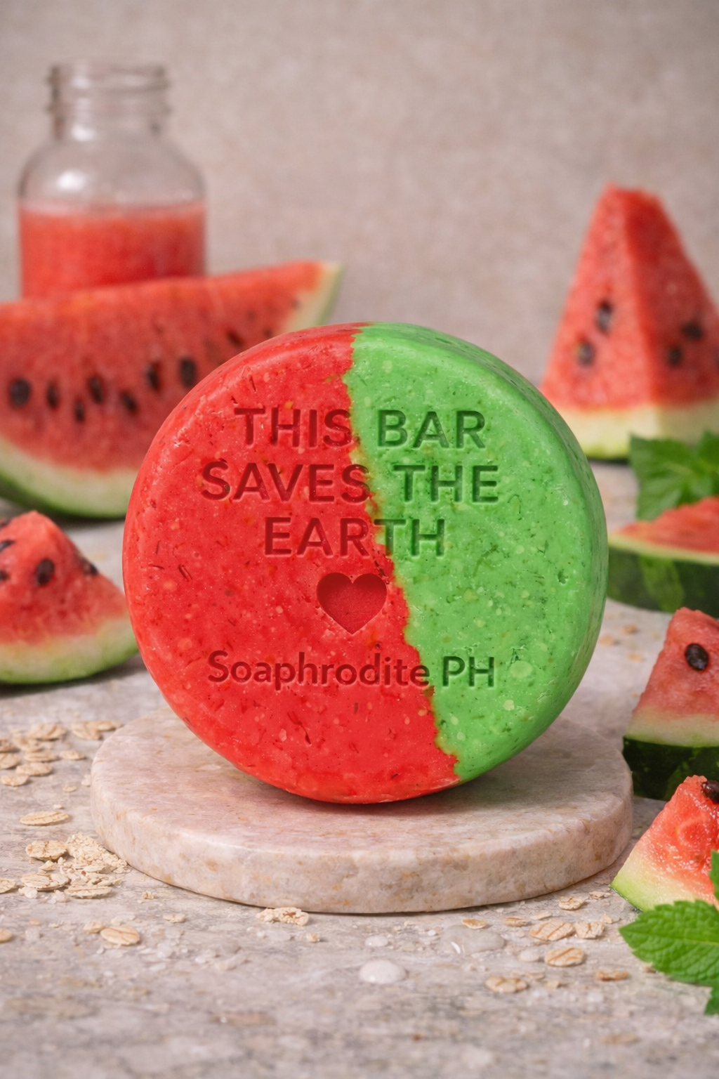 Watermelon Shampoo Bar - Refreshing Daily Cleanse